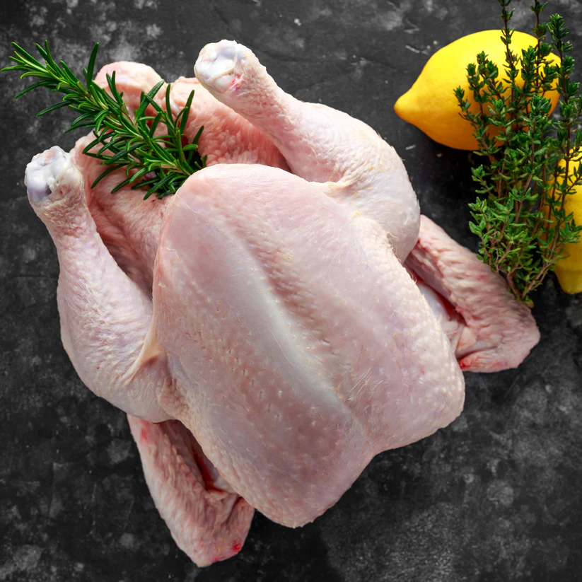 Whole processed Freedom Ranger chicken